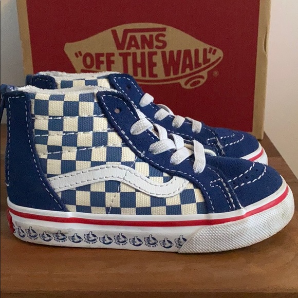 Vans Bmx Sk8-Hi Zip in True Navy/White Toddlers - Picture 5 of 7